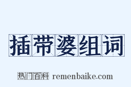 插带婆组词是什么意思的图片